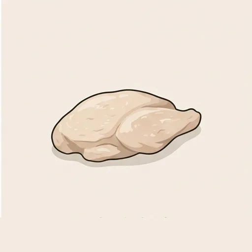 Poached chicken