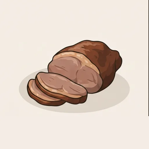 Roasted lamb